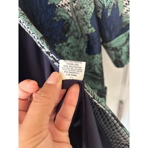 Eva Franco Veronica Car Coat floral sz 8 - Picture 11 of 12